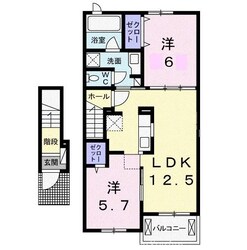 テール　リッシュⅡの物件間取画像